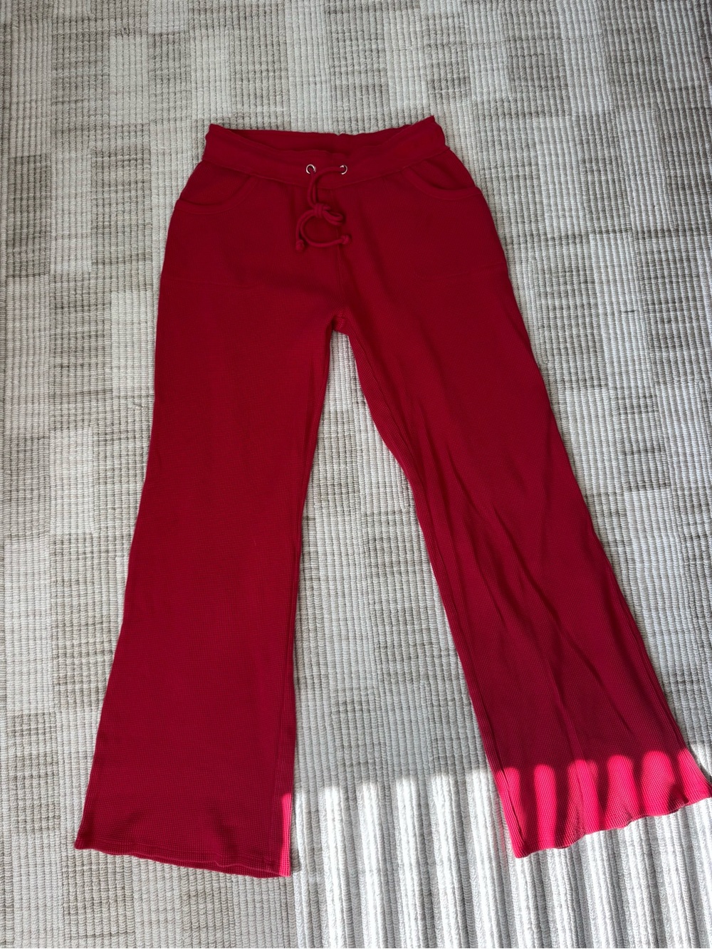 Frankie's Bikinis waffle knit pants